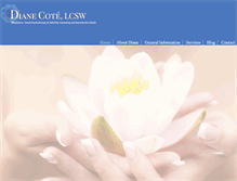 Tablet Screenshot of dianecotelcsw.com